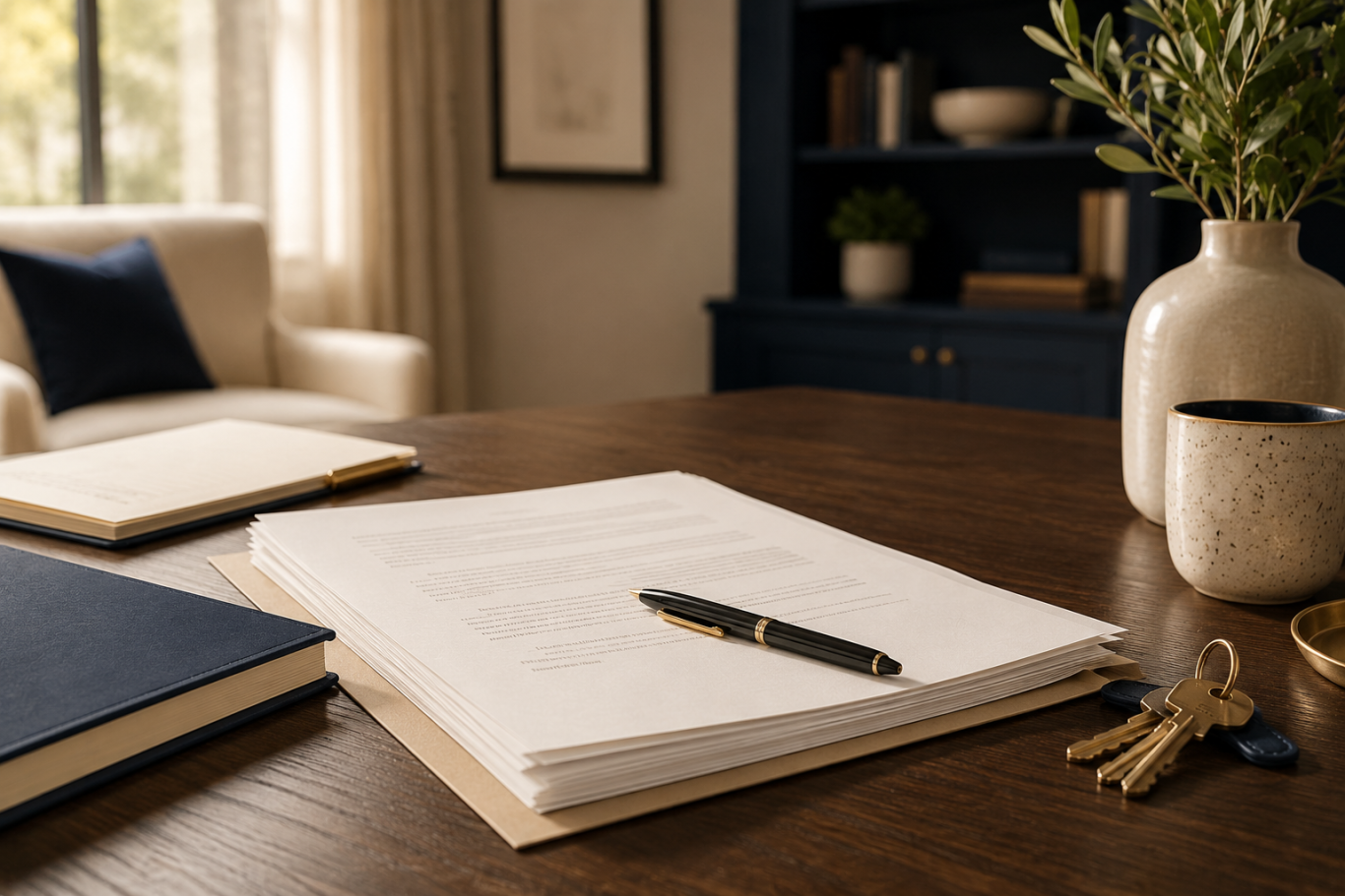 Divorce documents prepared for review